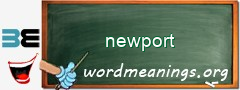 WordMeaning blackboard for newport